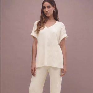 TAKE IT EASY RIB TUNIC in Bone ZSupply